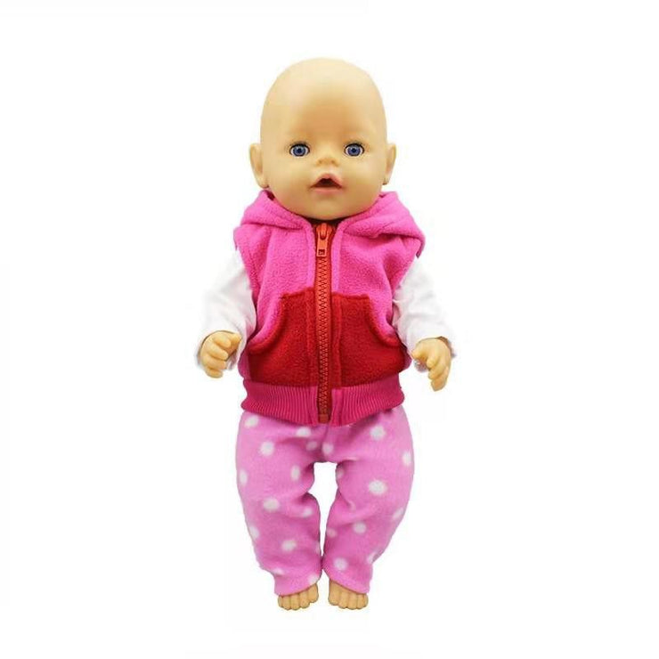 Baby Fit 18 inch 43cm Baby Doll Clothes Accessories Red