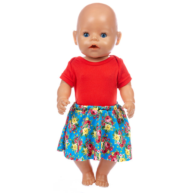 Baby Fit 18 inch 43cm Baby Doll Clothes Accessories Red