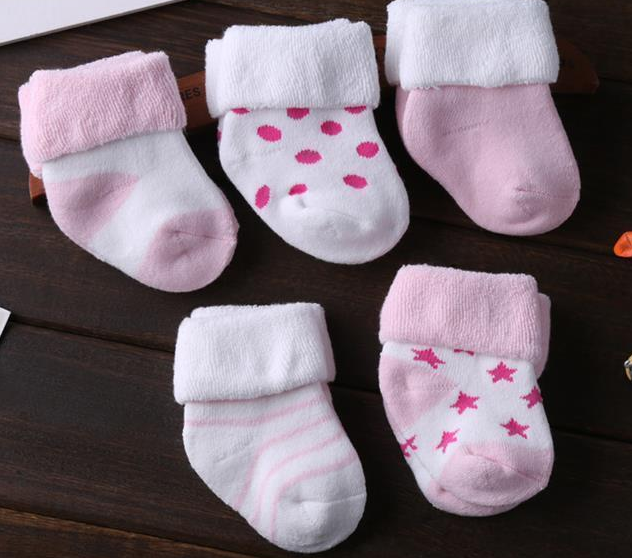 5 pairs Baby Socks Floor Non-slip Cotton Cartoon Doll socks with bells Baby Girls Boys Soft Cute Accessories