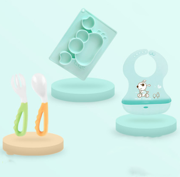 Baby Silicone Suction Cup Dishes Cartoon Learning Bowl Infant Feeding Bowls