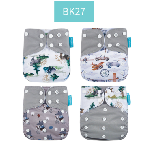 Adjustable Size Washable And Reusable Cloth Diaper