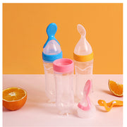 SpoonSqueeze: Innovative Infant Feeding Bottle with Spoon