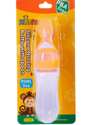 SpoonSqueeze: Innovative Infant Feeding Bottle with Spoon