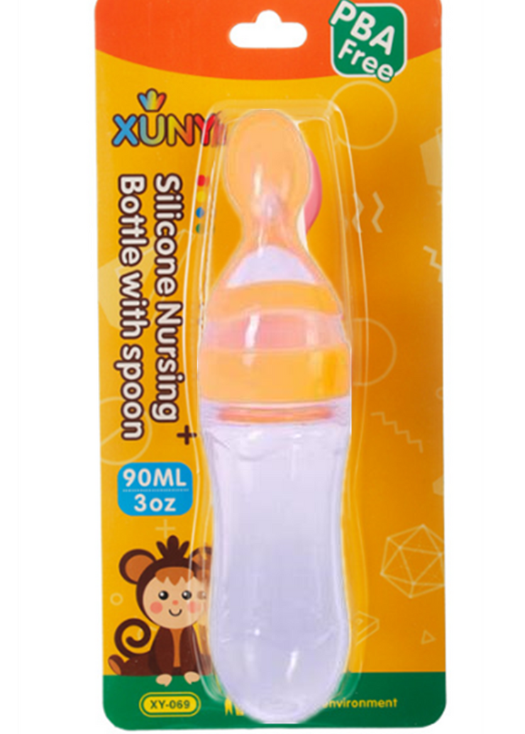 SpoonSqueeze: Innovative Infant Feeding Bottle with Spoon