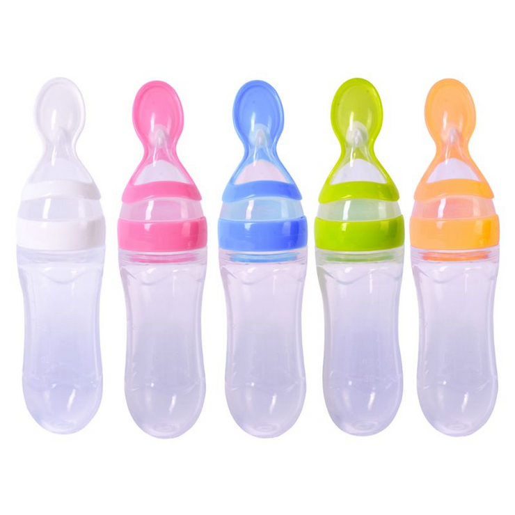 SpoonSqueeze: Innovative Infant Feeding Bottle with Spoon