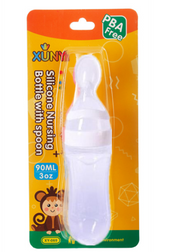 SpoonSqueeze: Innovative Infant Feeding Bottle with Spoon