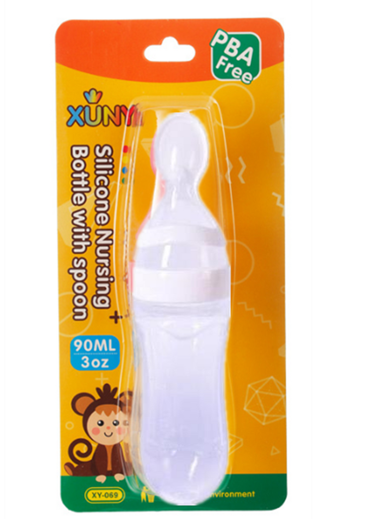 SpoonSqueeze: Innovative Infant Feeding Bottle with Spoon